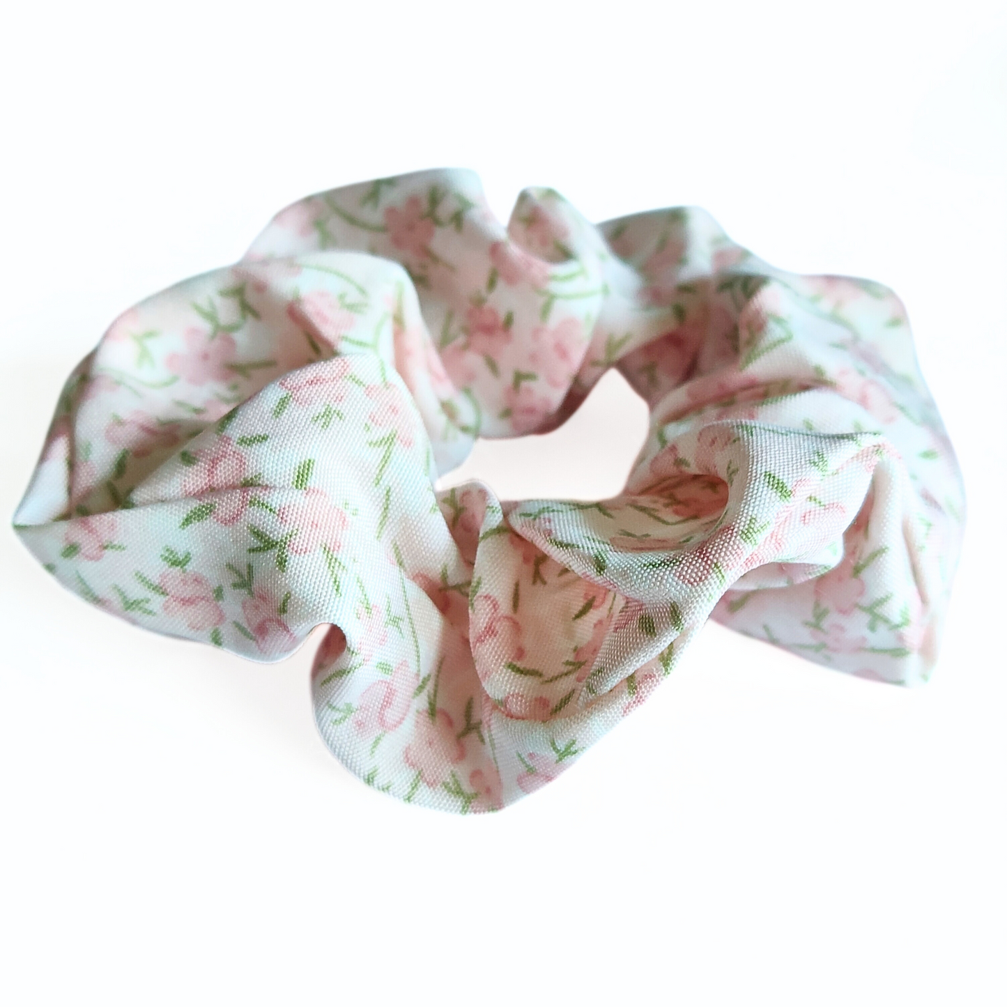Floral Scrunchie in Peony Whisper