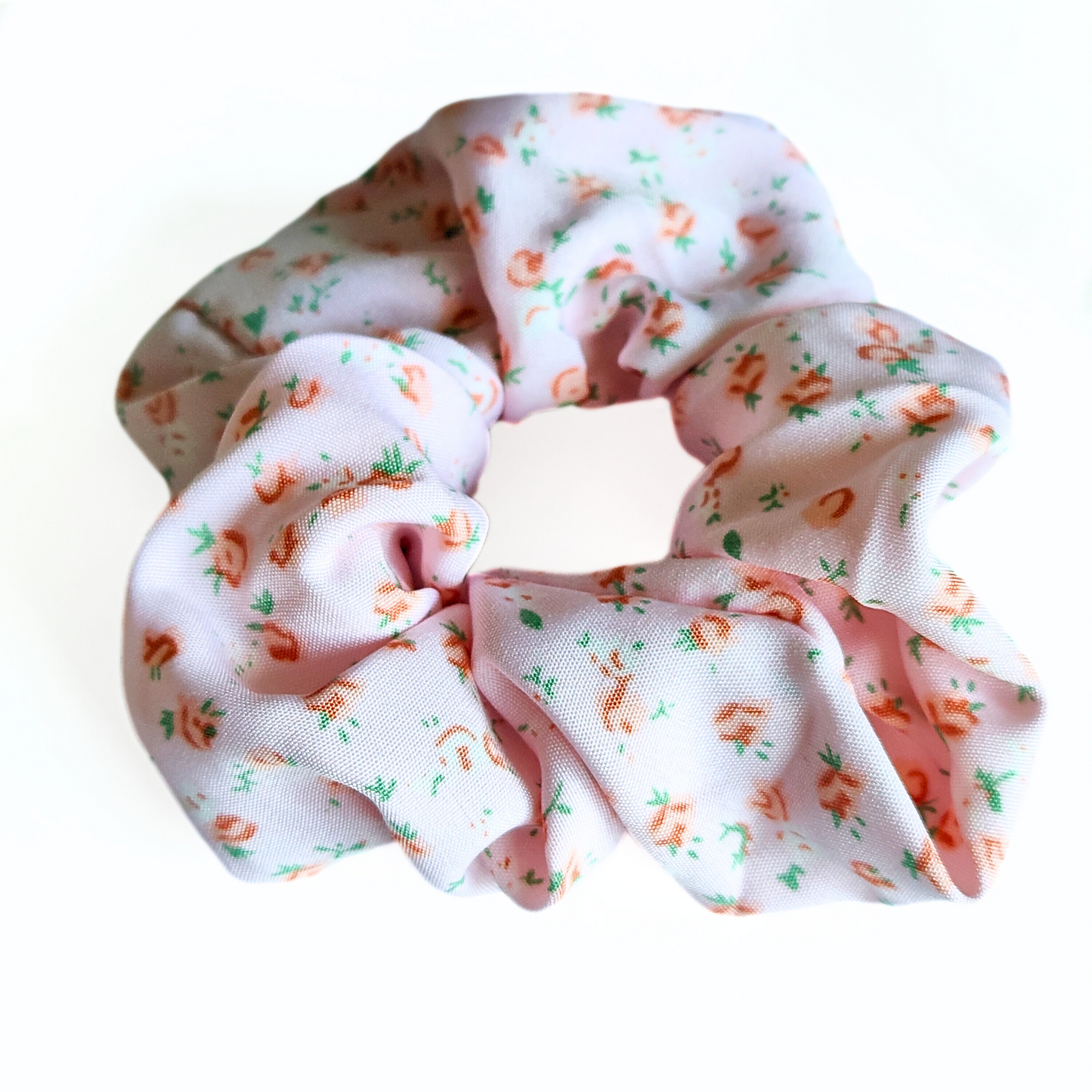 Floral Scrunchie in Blush Bloom