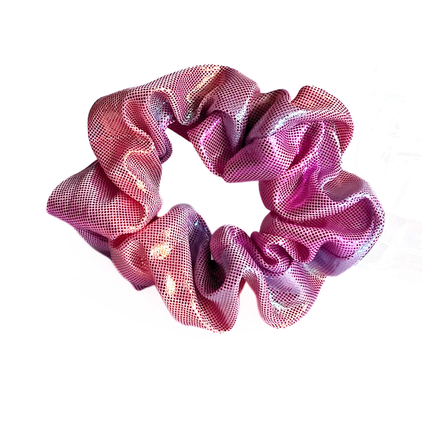 Shimmery Scrunchie in Blush Moon