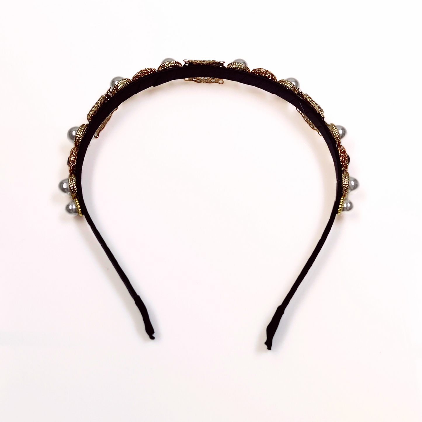 Regal Crystal Headband in Silver