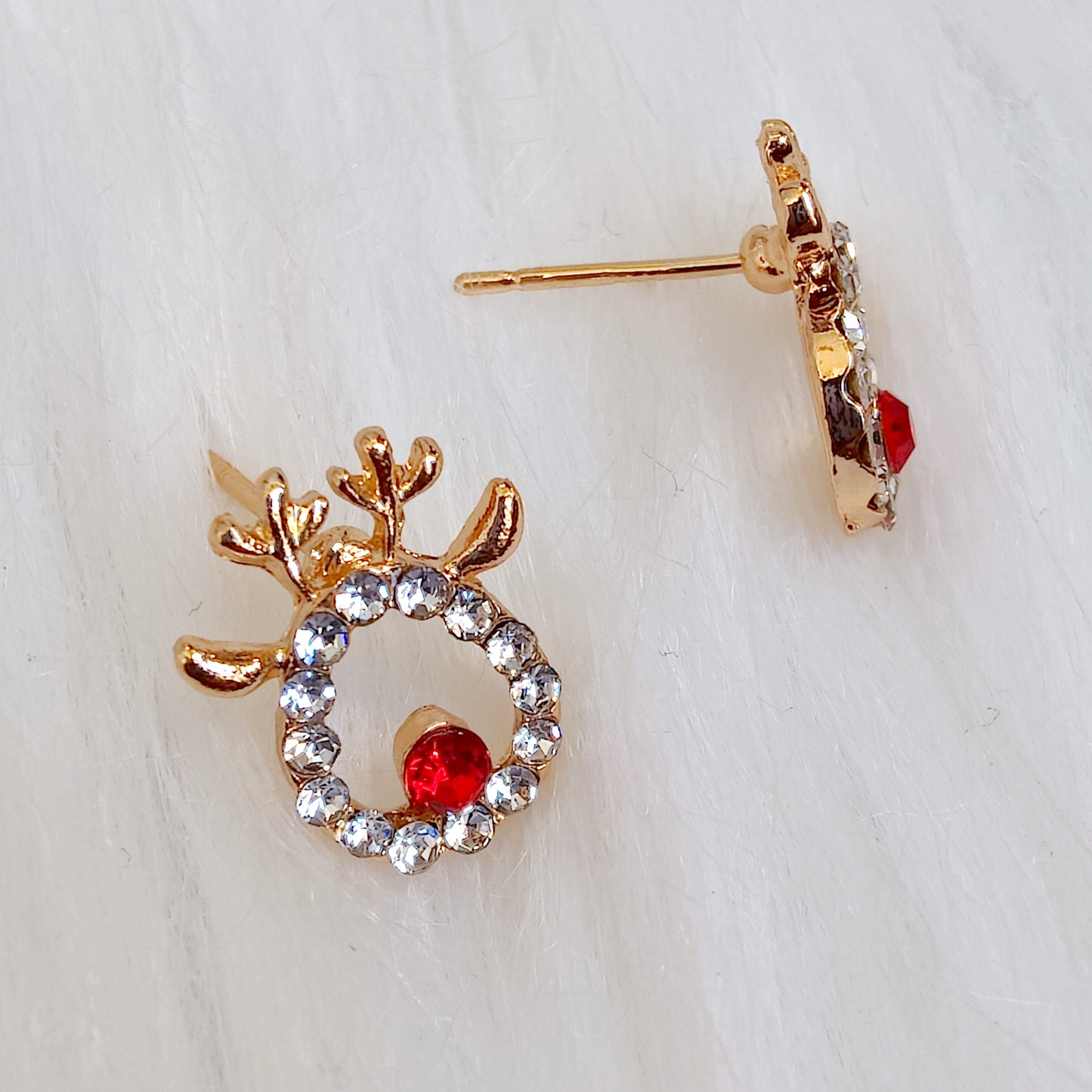 REINDEER diamante studs