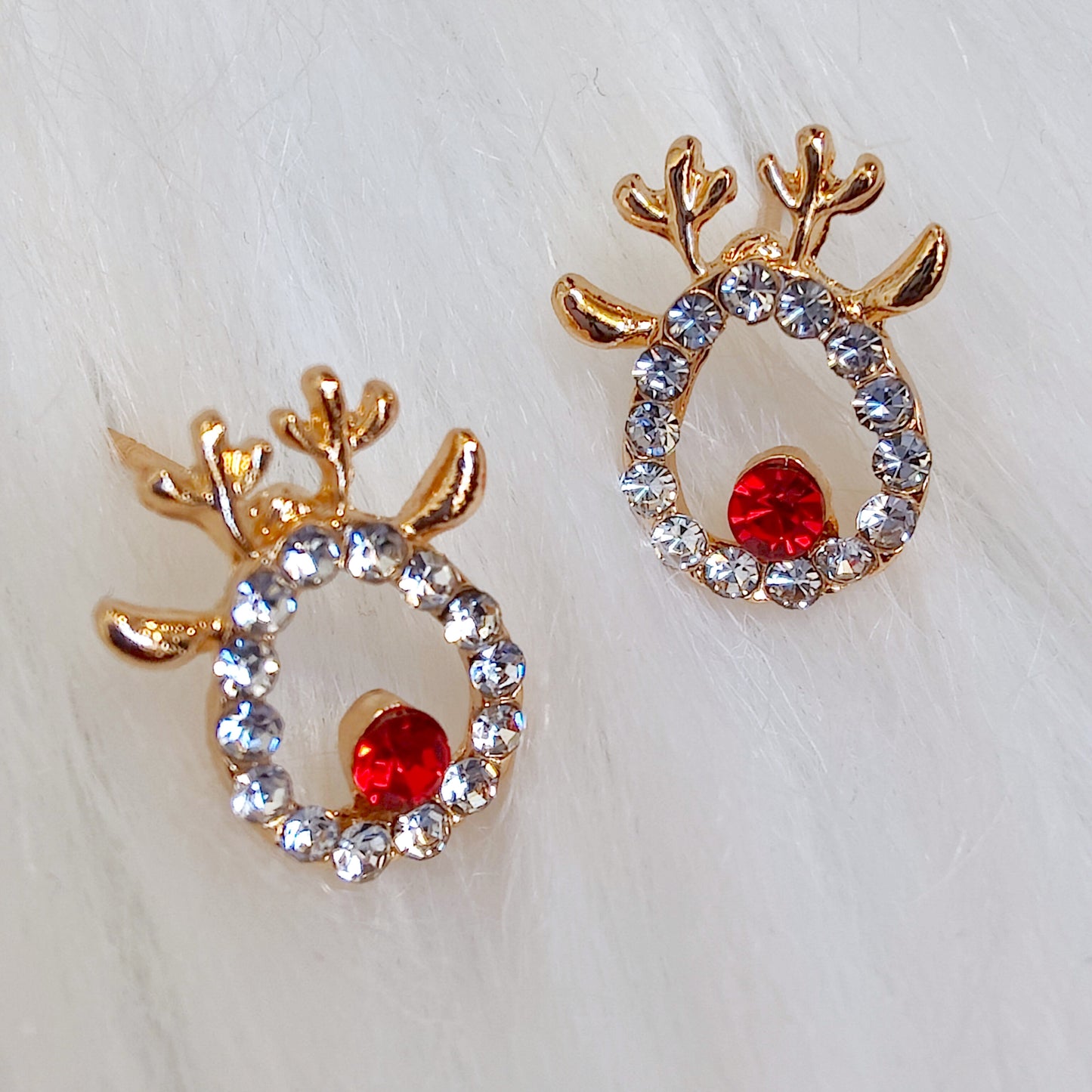 REINDEER diamante studs