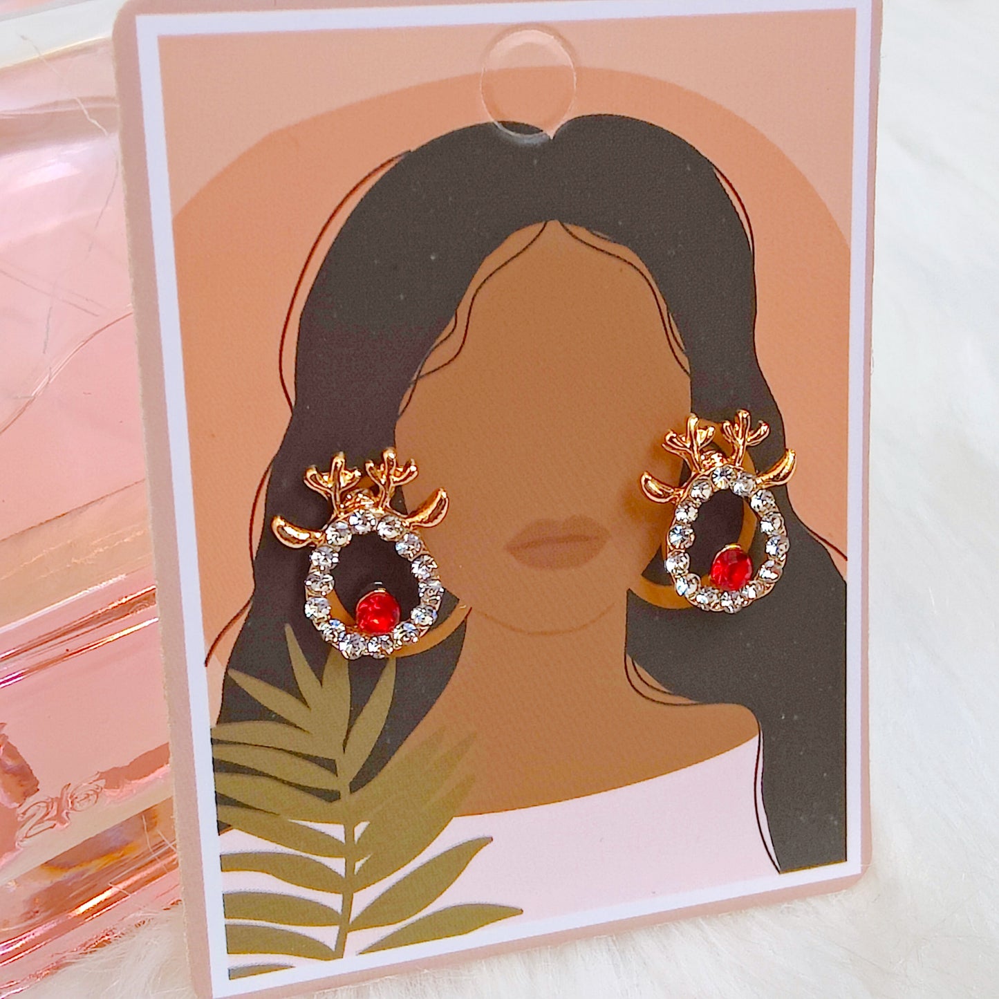 REINDEER diamante studs