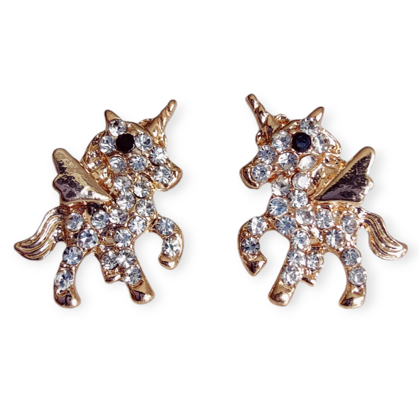 Noelle Christmas Wreath Studs in Rose Gold