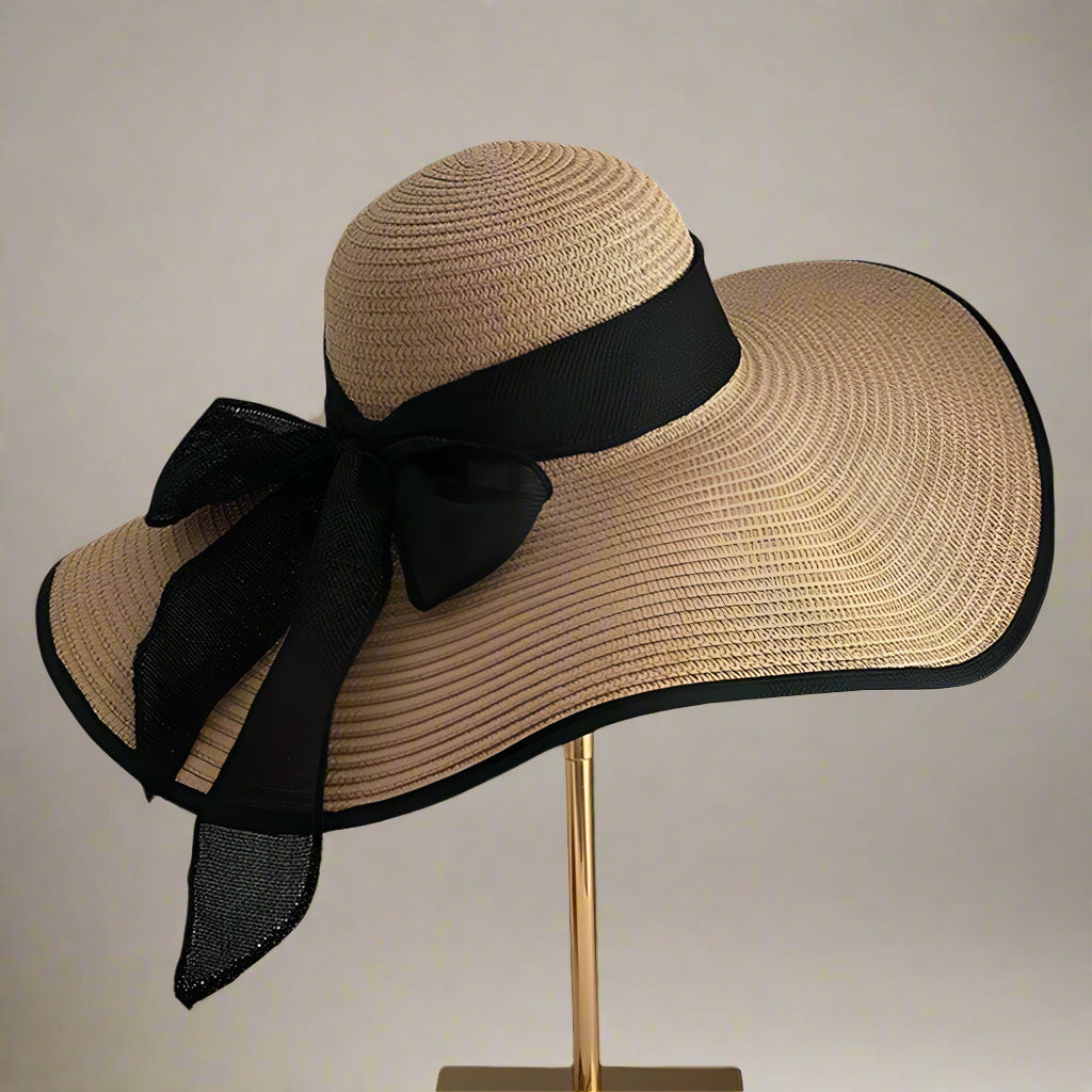 Leela Wide Brim Straw Hat, Summer Sun Hat for Women, Beach & Festival Style