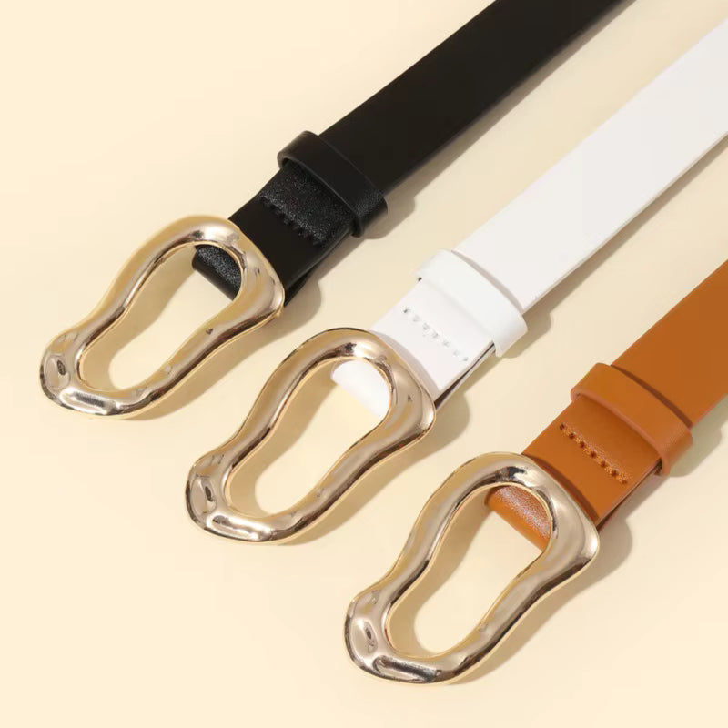 The 'Hallie' Belt in Midnight