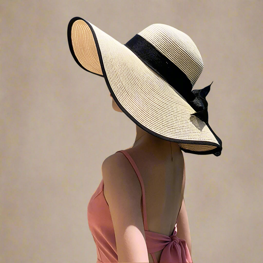 Leela Wide Brim Straw Hat, Summer Sun Hat for Women, Beach & Festival Style