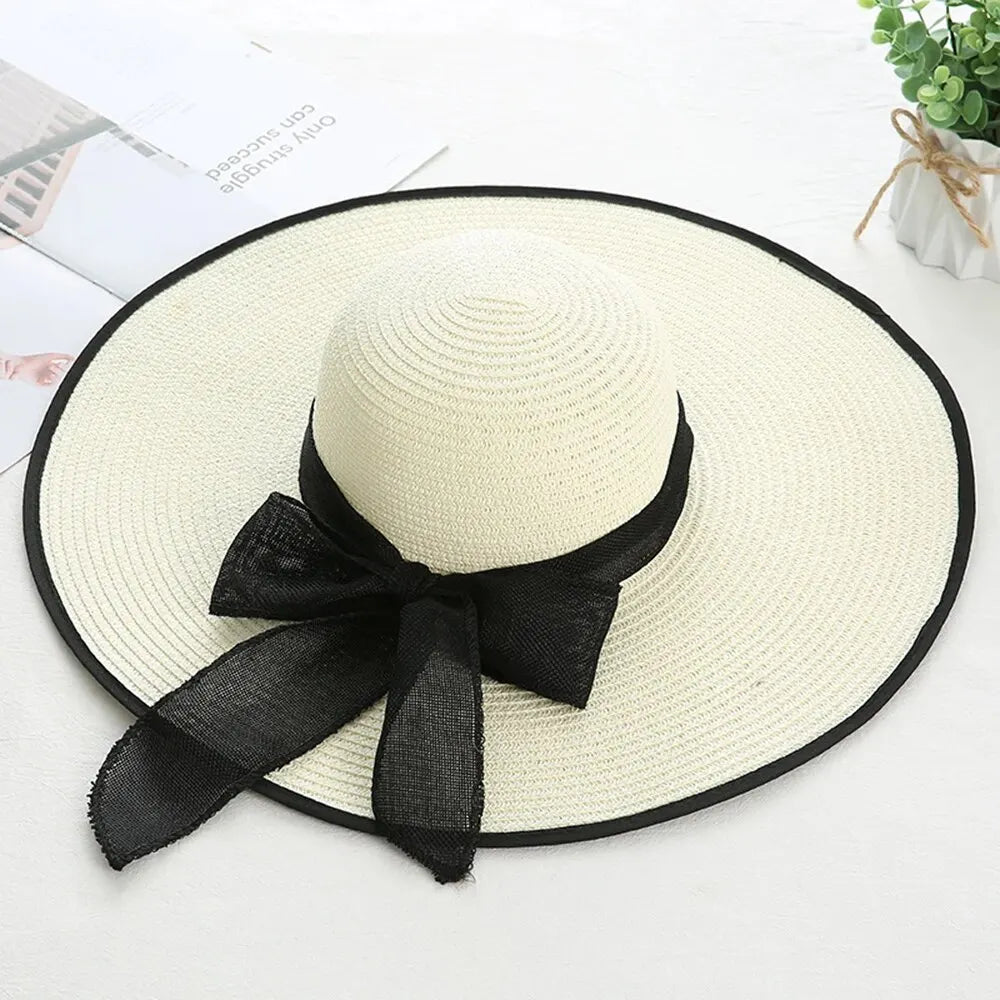 Leela Wide Brim Straw Hat, Summer Sun Hat for Women, Beach & Festival Style