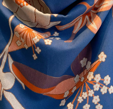 Phoebe Wrap Scarf Shawl in Blue
