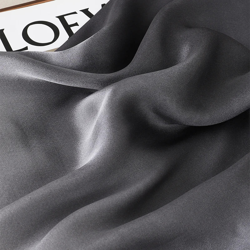 Luxury Gradient Silk Scarf Women Brand Solid Femme Shawls Wraps Bandana Head Foulard Fashion Lady Hijab Wedding Poncho 2023