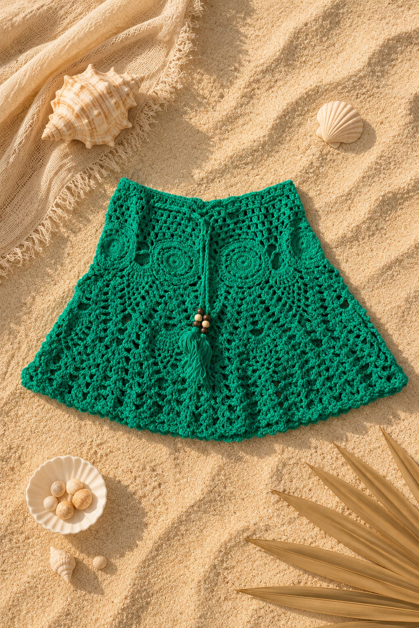 Faye Crochet Skirt in Botanic Bloom
