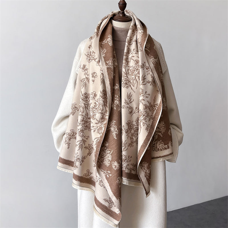 Isabel Scarf Shawl in Beige