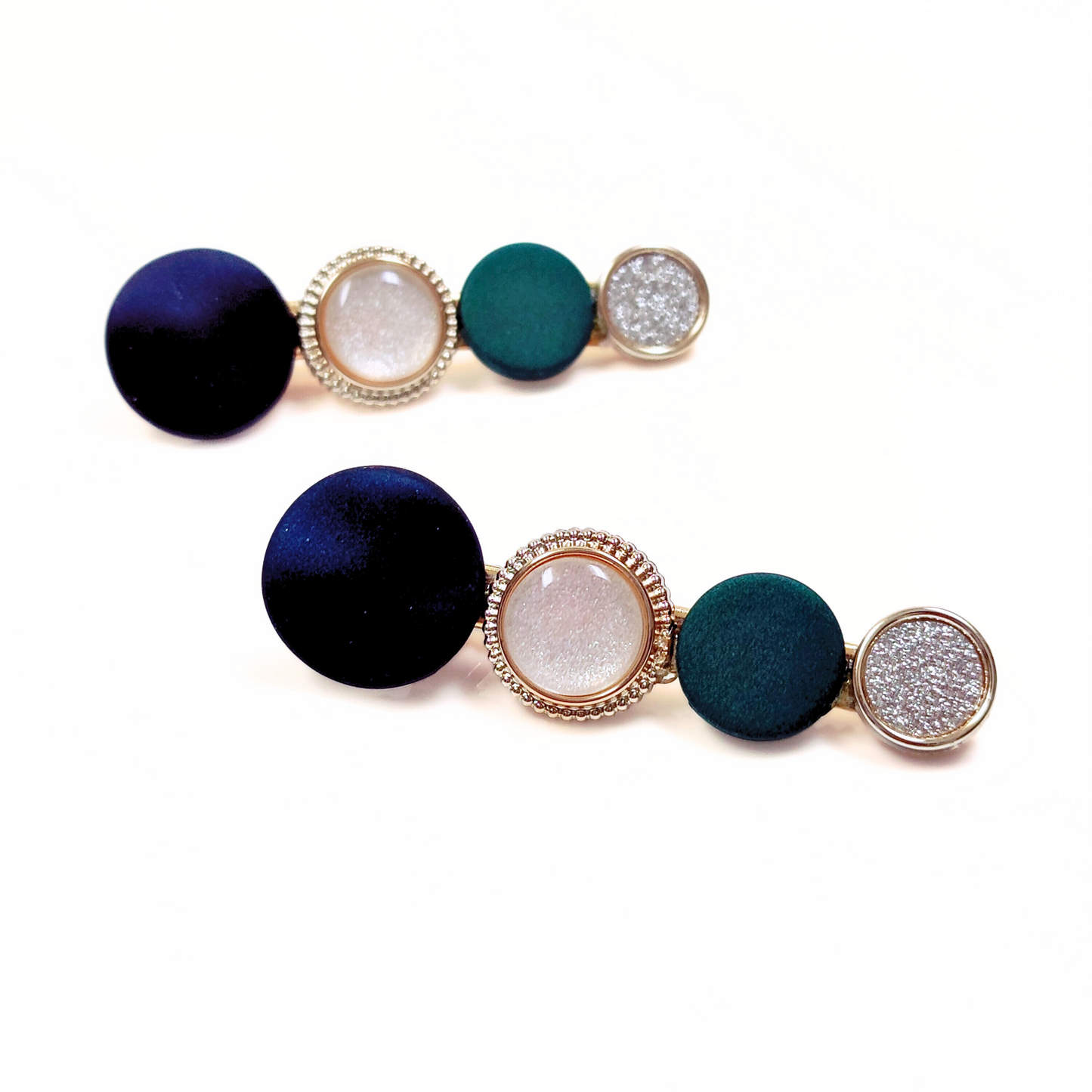 Mireya Pearl Rhinestone Hair Slides