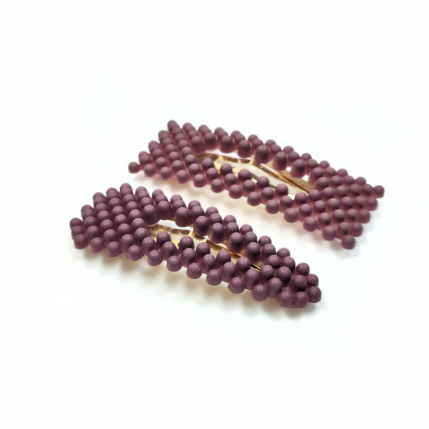 Ayva Snap Hair Clip in Purple