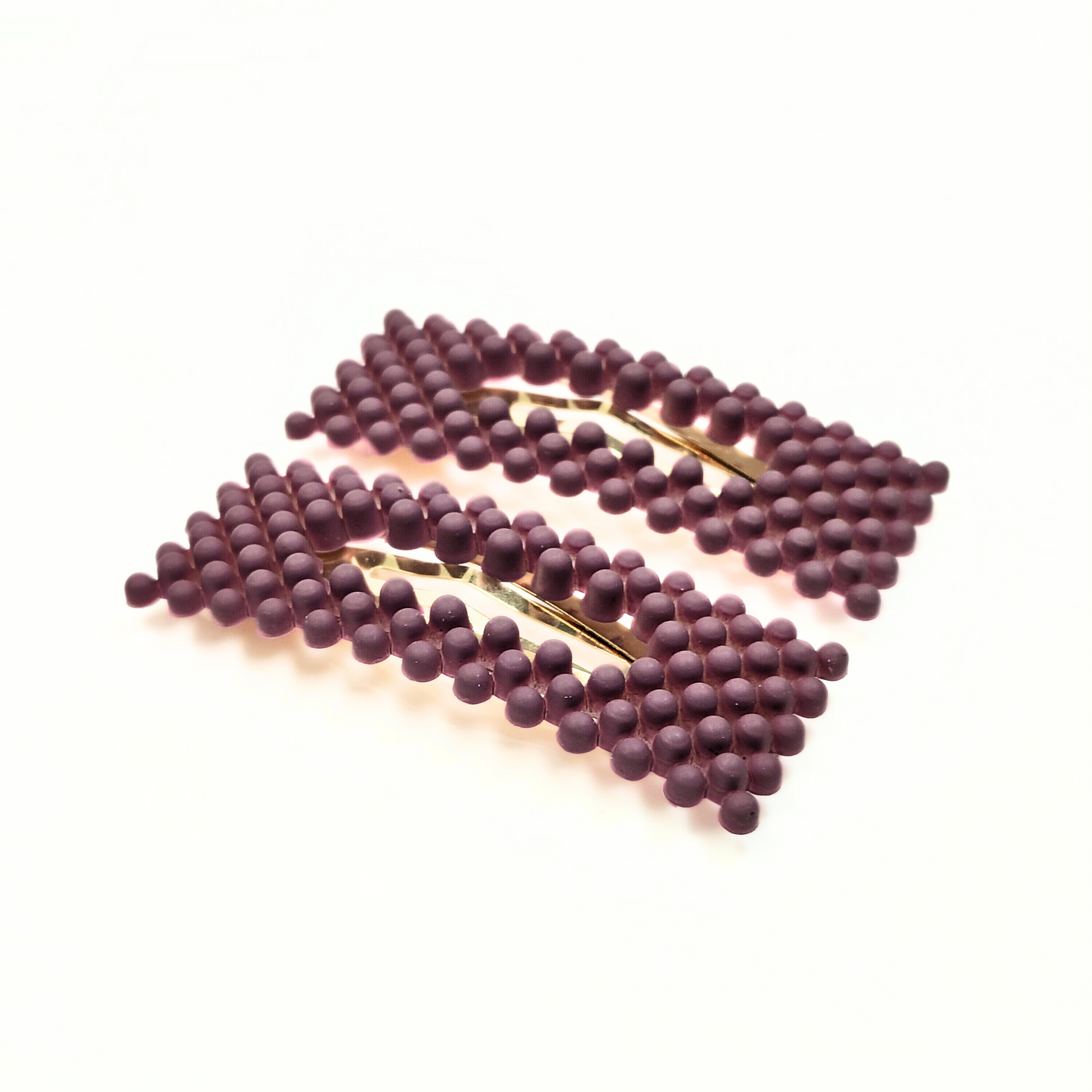 Ayva Snap Hair Clip in Purple