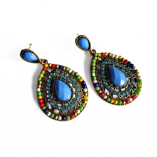 Melia Bohemian earrings in Sky Blue