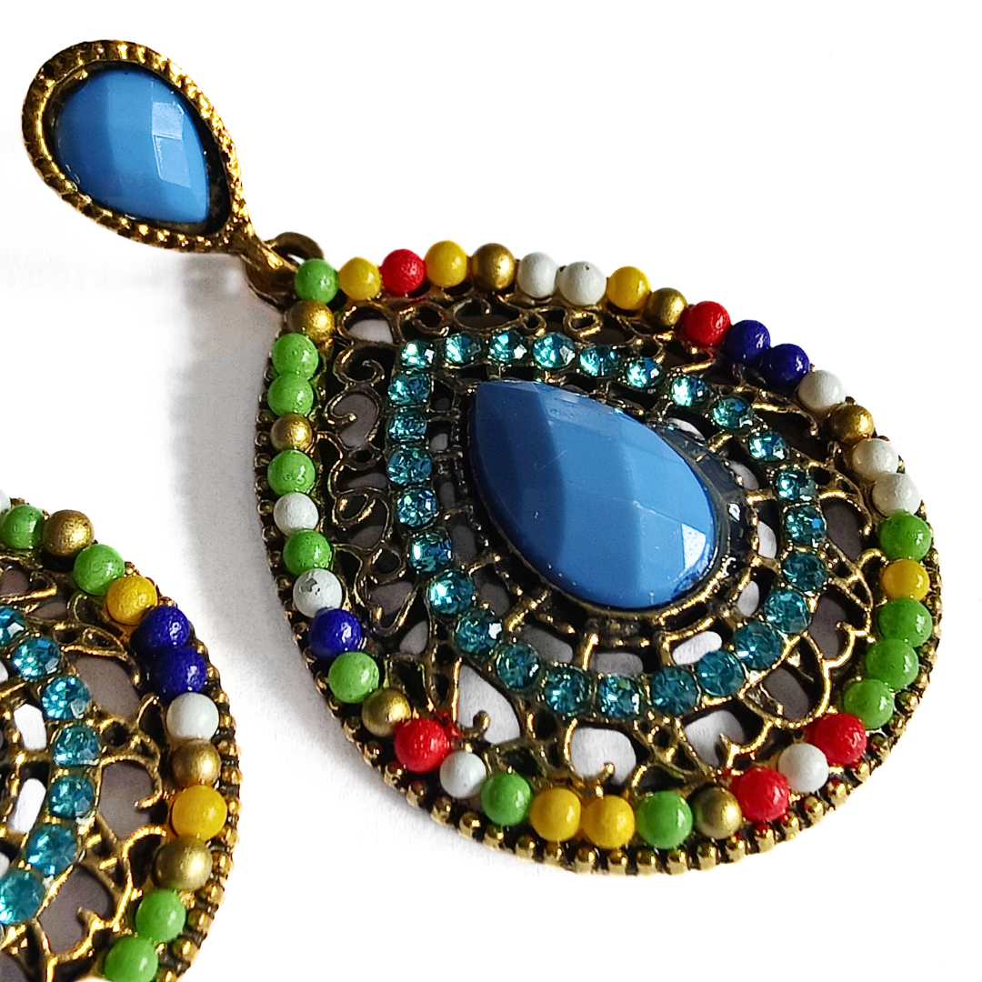 Melia Bohemian earrings in Sky Blue