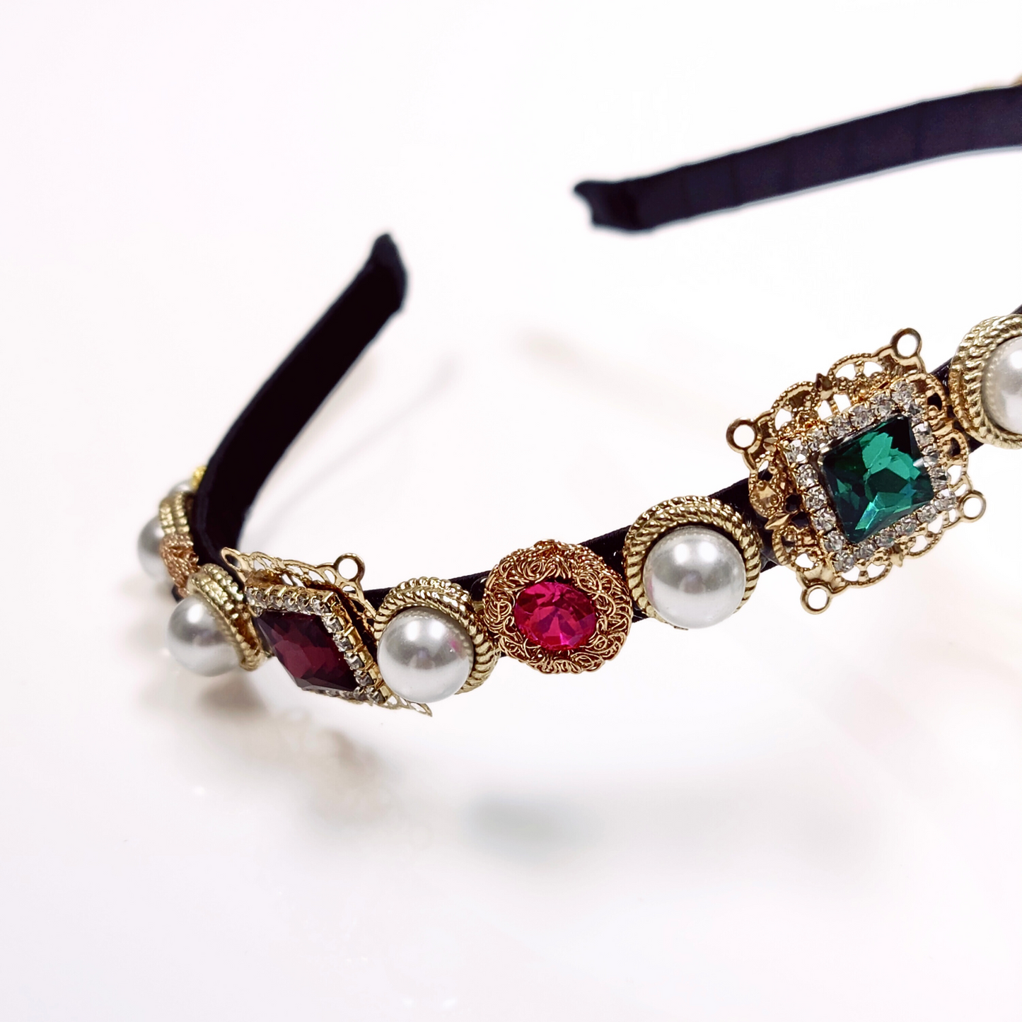 Regal Crystal Hairband in Multi