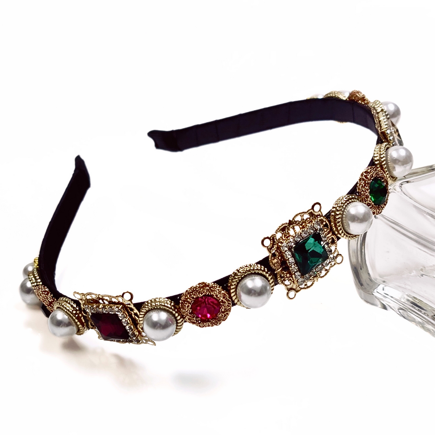 Regal Crystal Hairband in Multi