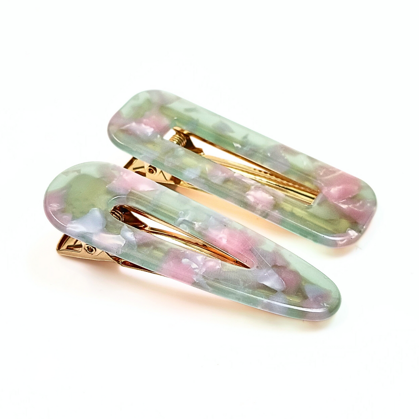 Mint Hair Clips