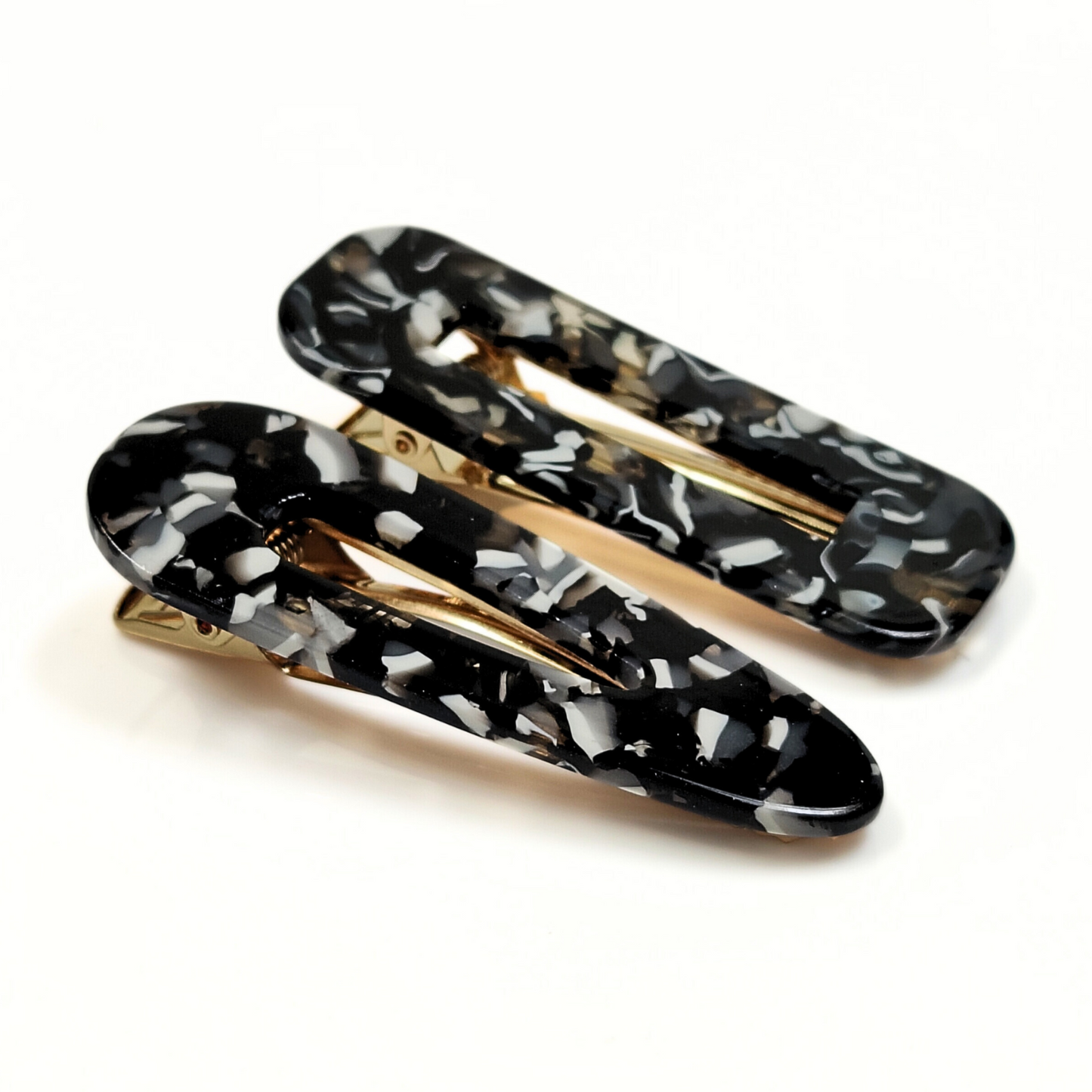 Black and White Hair Clips