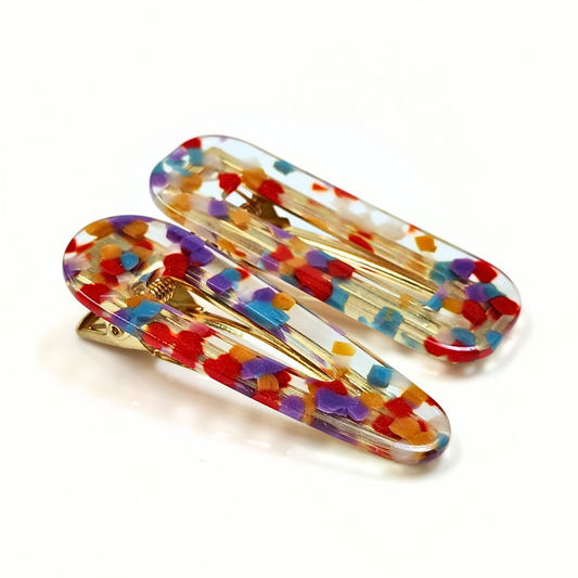 Abstract Hair Clips