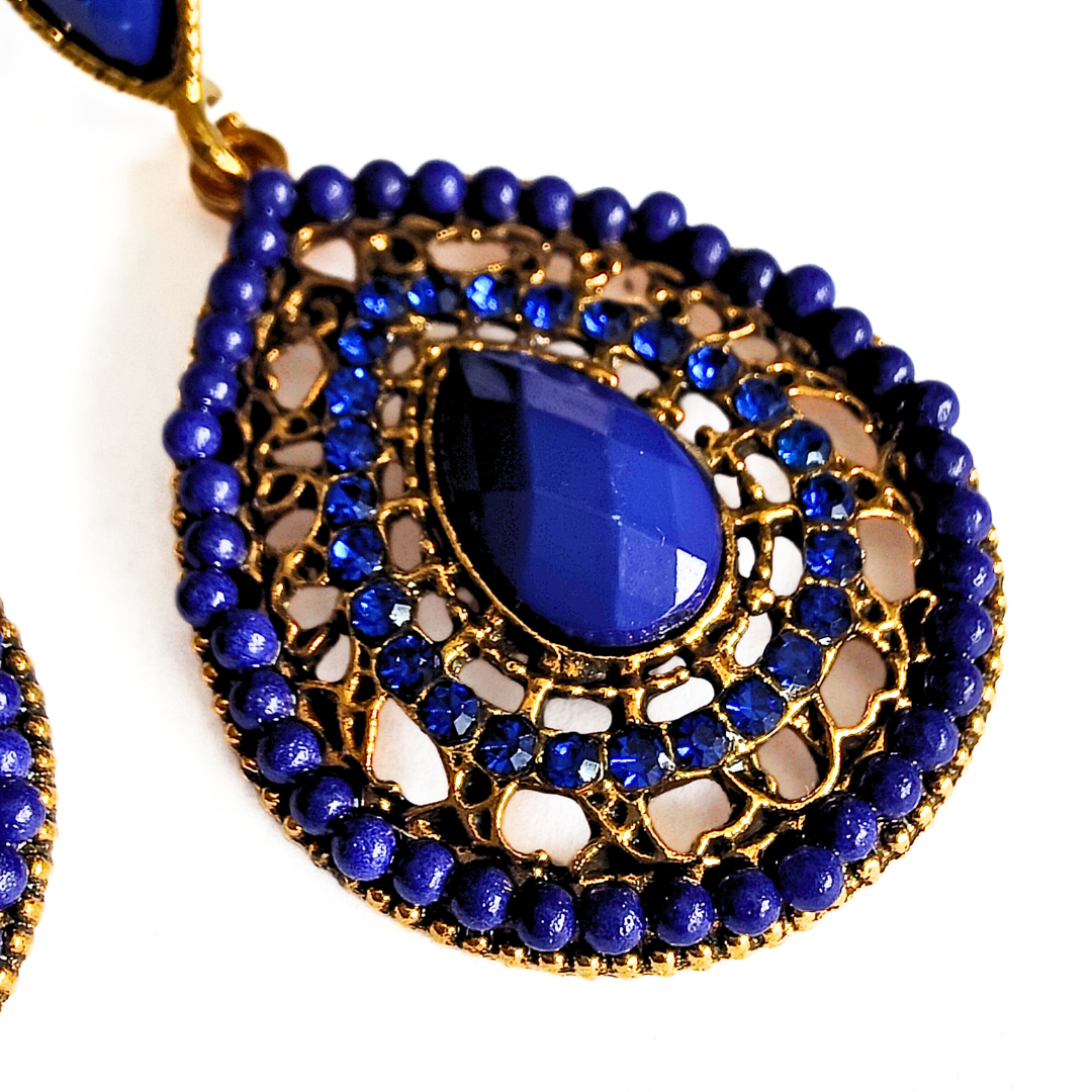 Melia Bohemian earrings in Midnight Blue