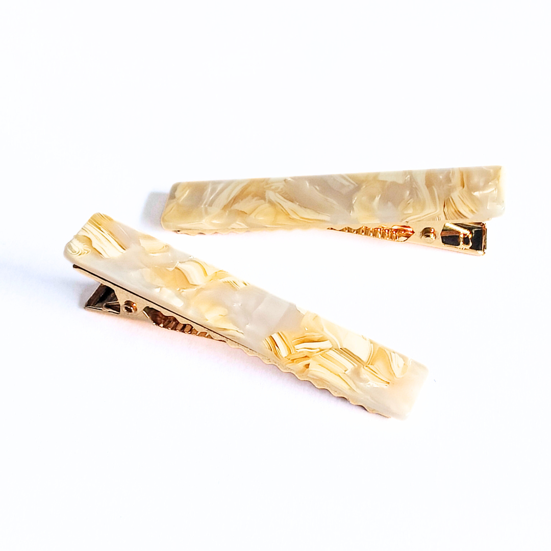 Buttercup Thin Rectangle Hair Clips