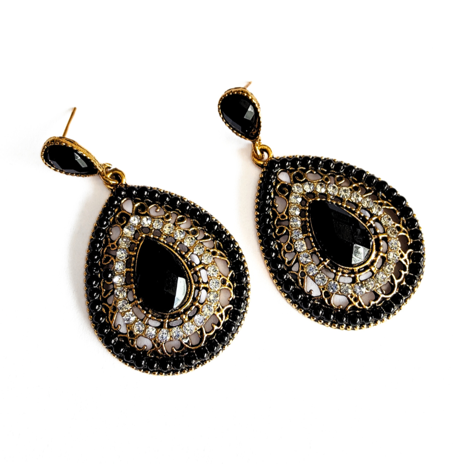 Melia Bohemian earrings in Black