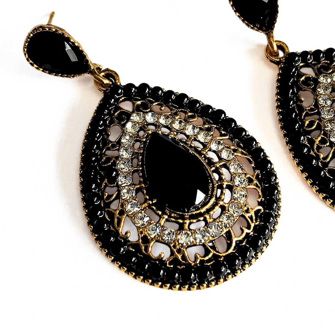 Melia Bohemian earrings in Black