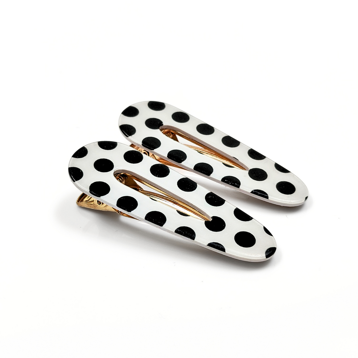 Polka Hair Clips