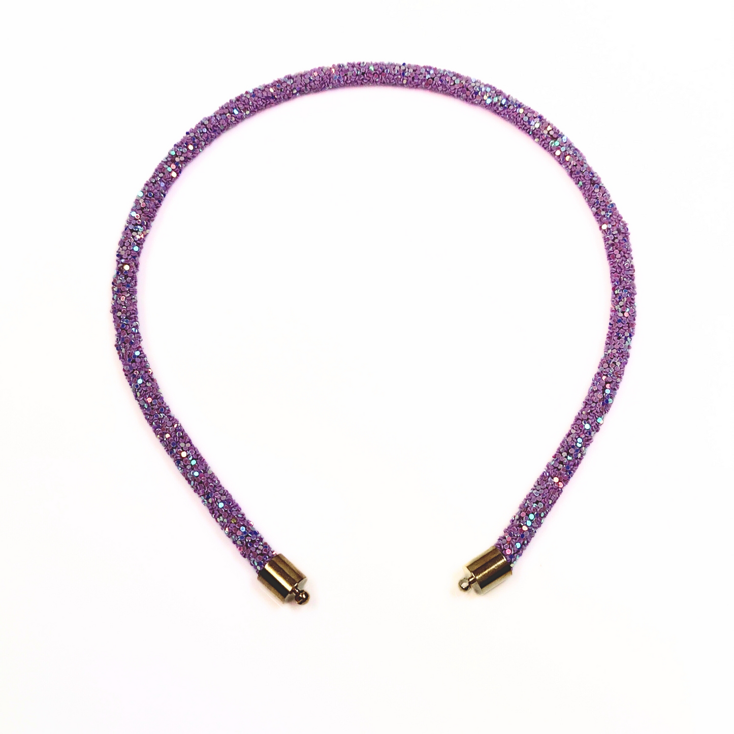 Rosa Crystal Embellished Hairband in Lilac