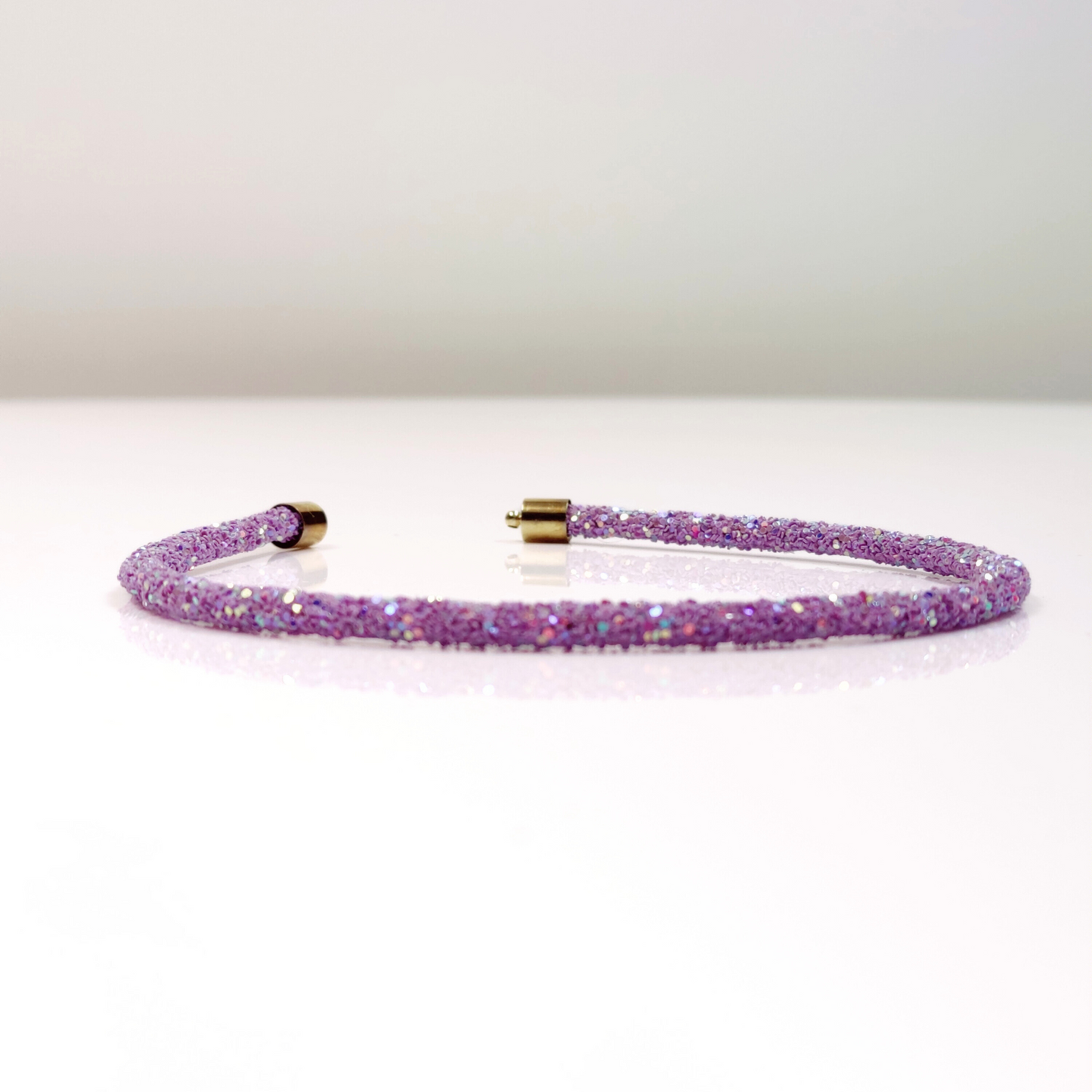 Rosa Crystal Embellished Hairband in Lilac