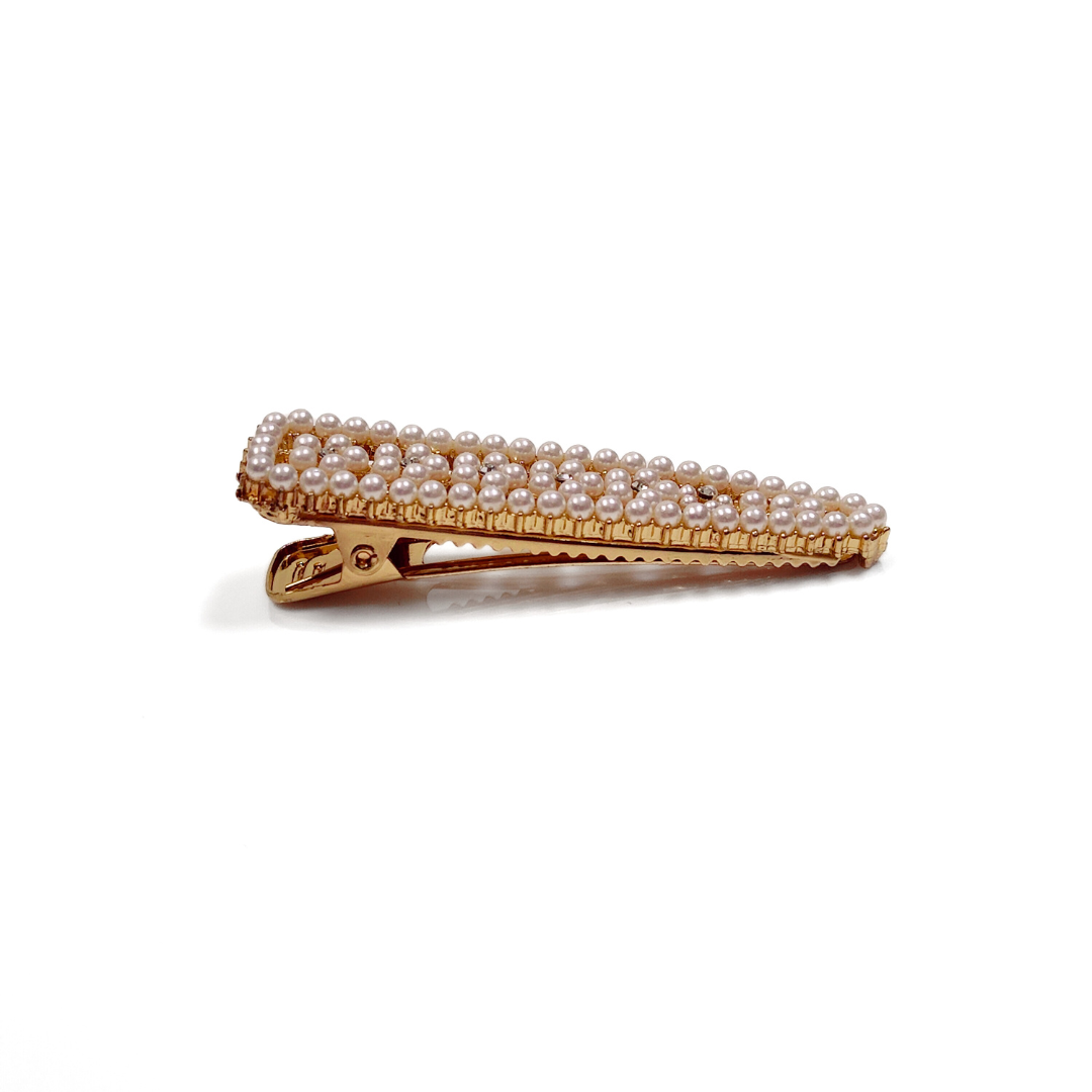 Iyla Gold Pearl Hair Clip