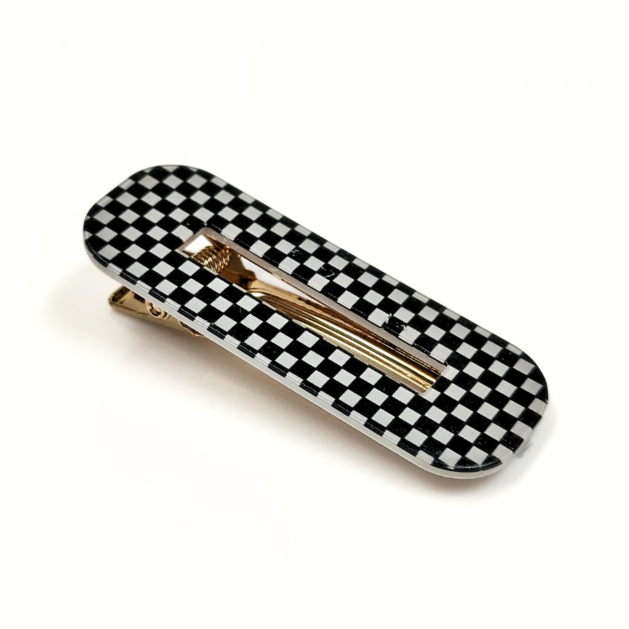 Checkered Hair Clips