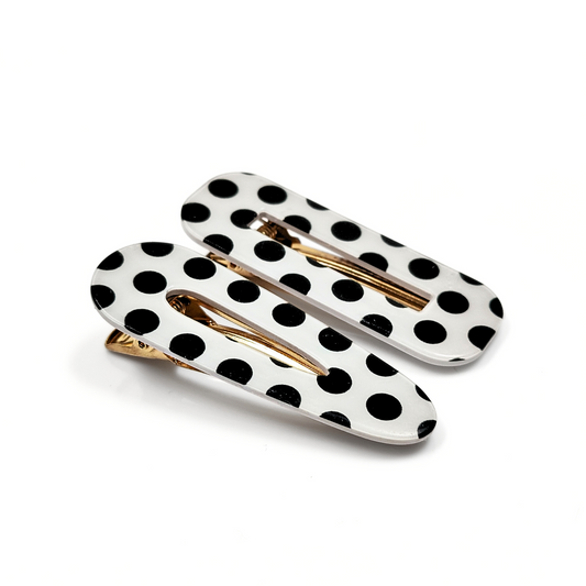 Polka Hair Clips