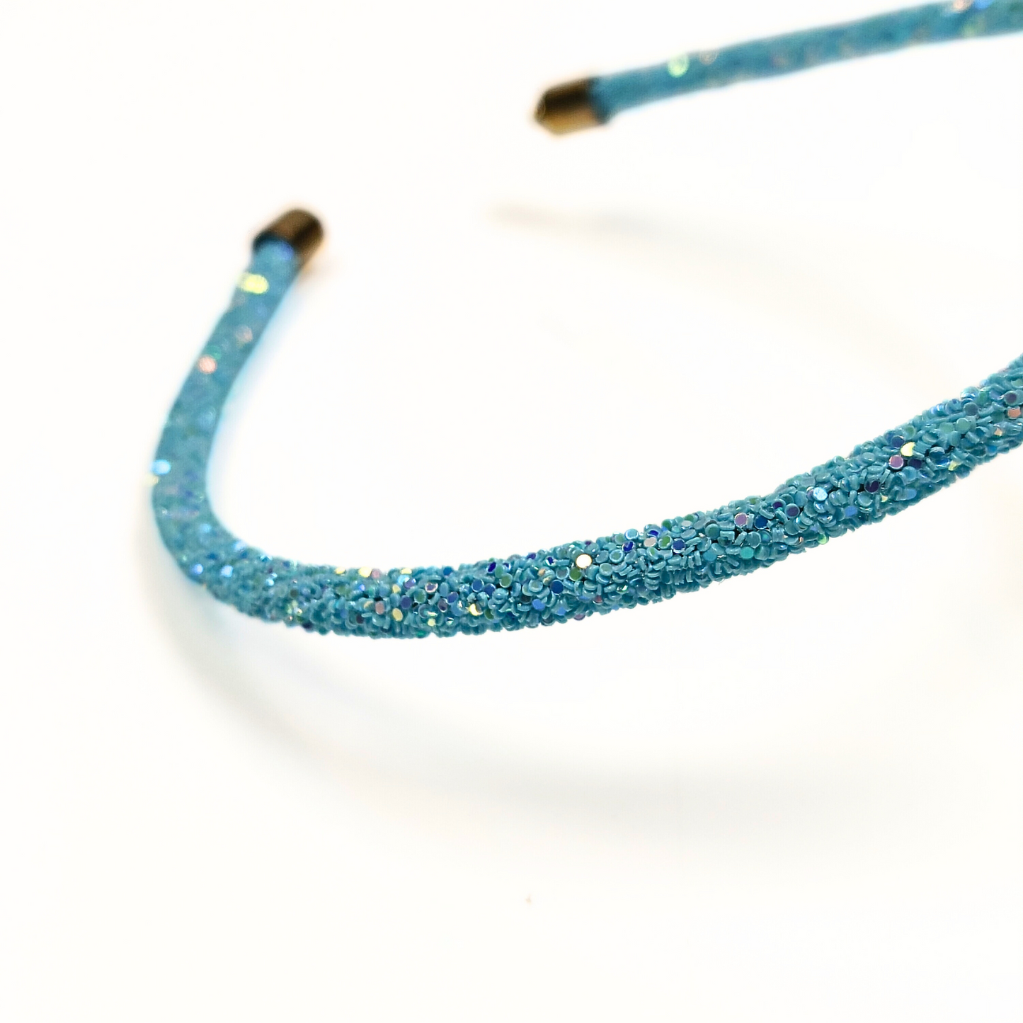 Rosa Crystal Embellished Hairband in Baby Blue