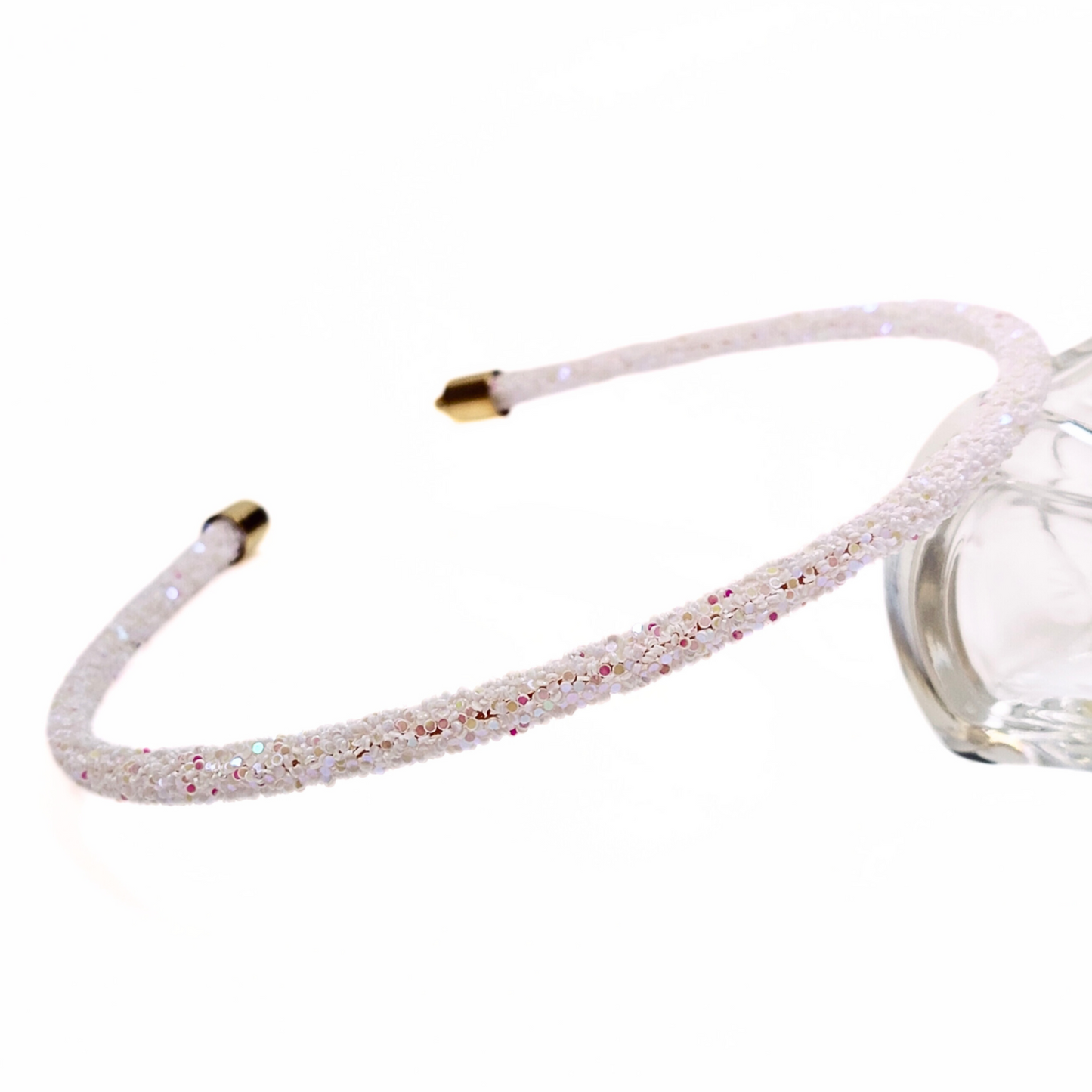 Rosa Crystal Embellished Hairband in White