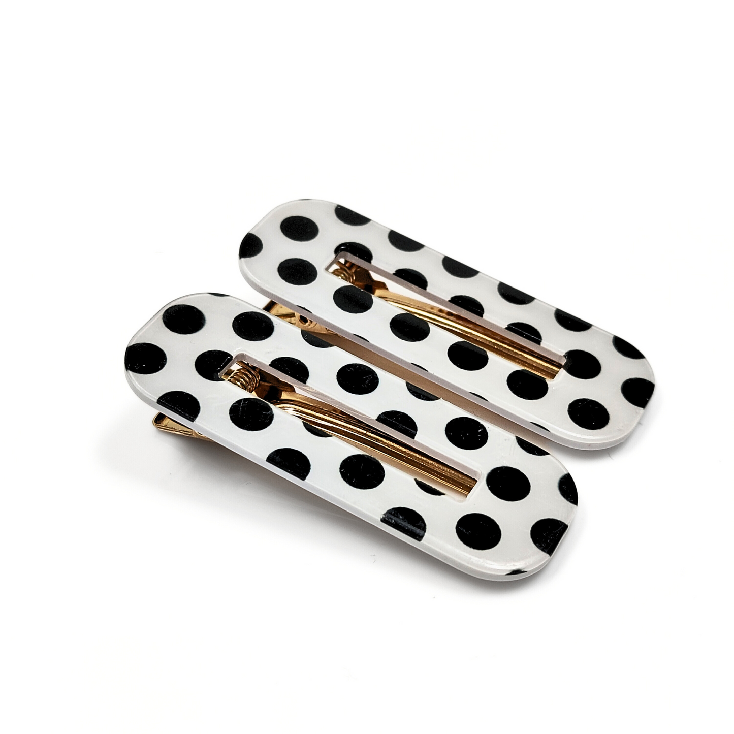 Polka Hair Clips