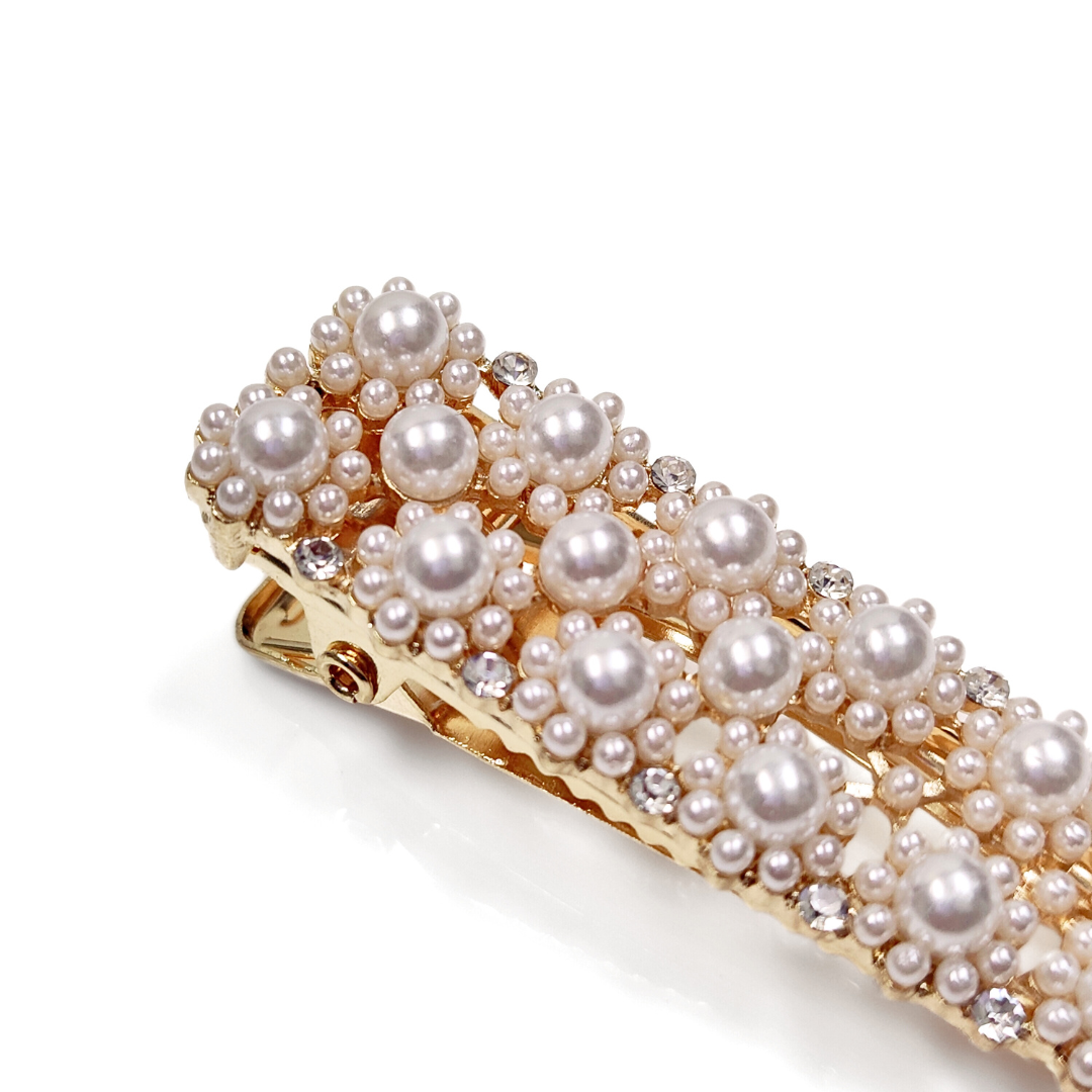 Piya Gold Pearl Hair Clip