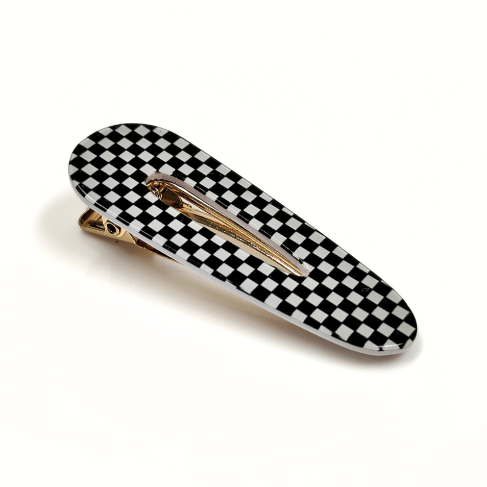 Checkered Hair Clips