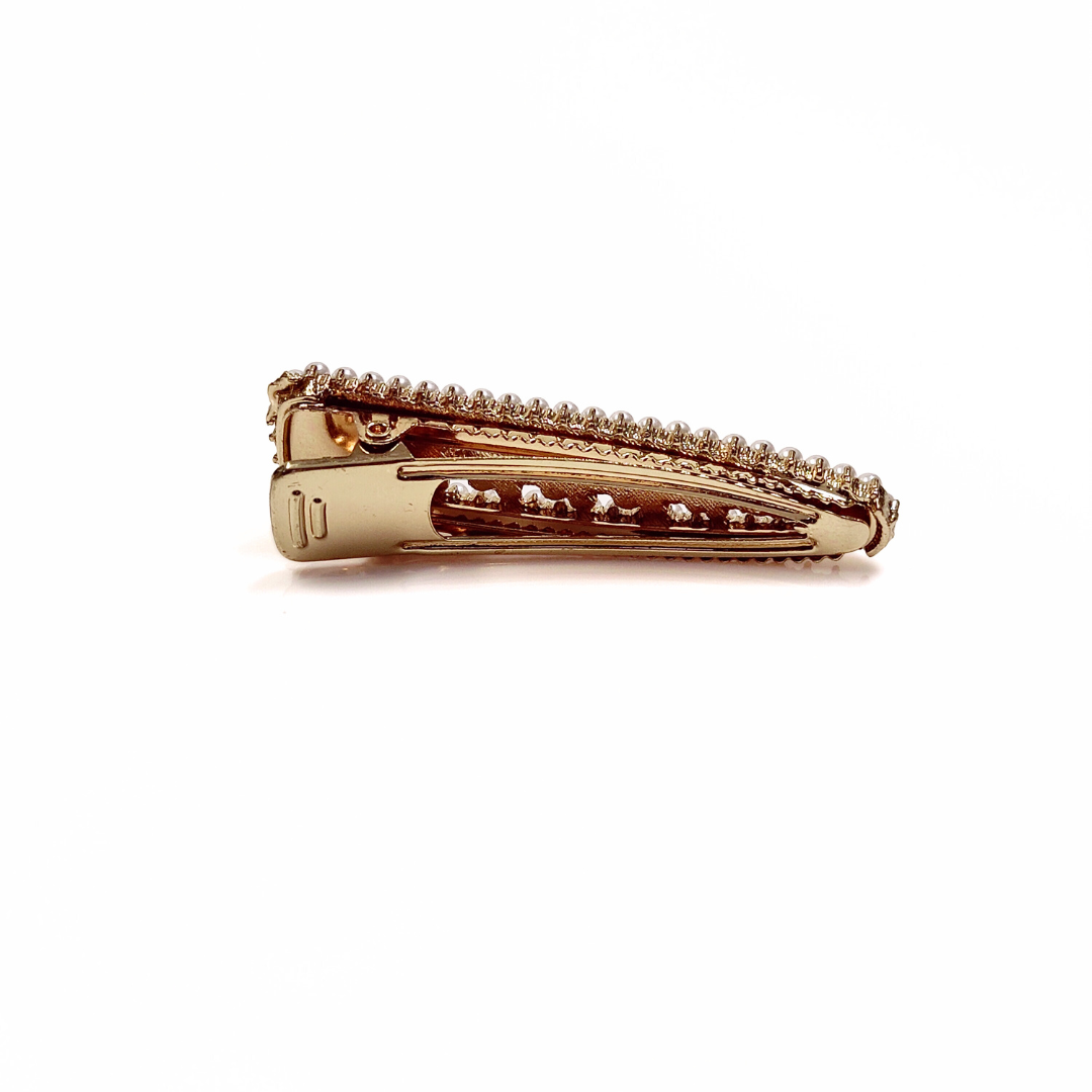 Iyla Gold Pearl Hair Clip