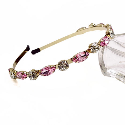 Princess Crystal Hairband in Pink