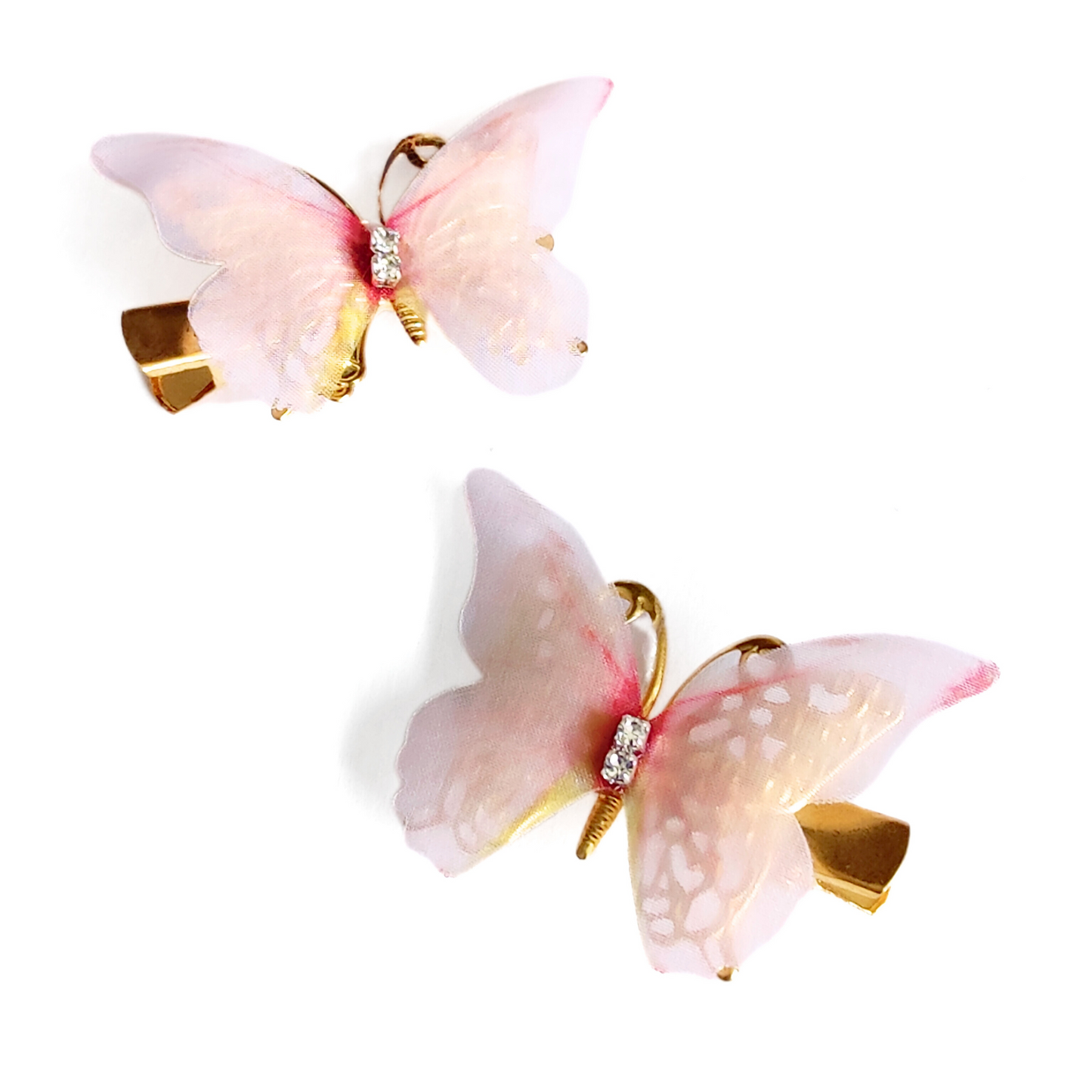 Butterfly Bliss Hairclip in Pastel Pink