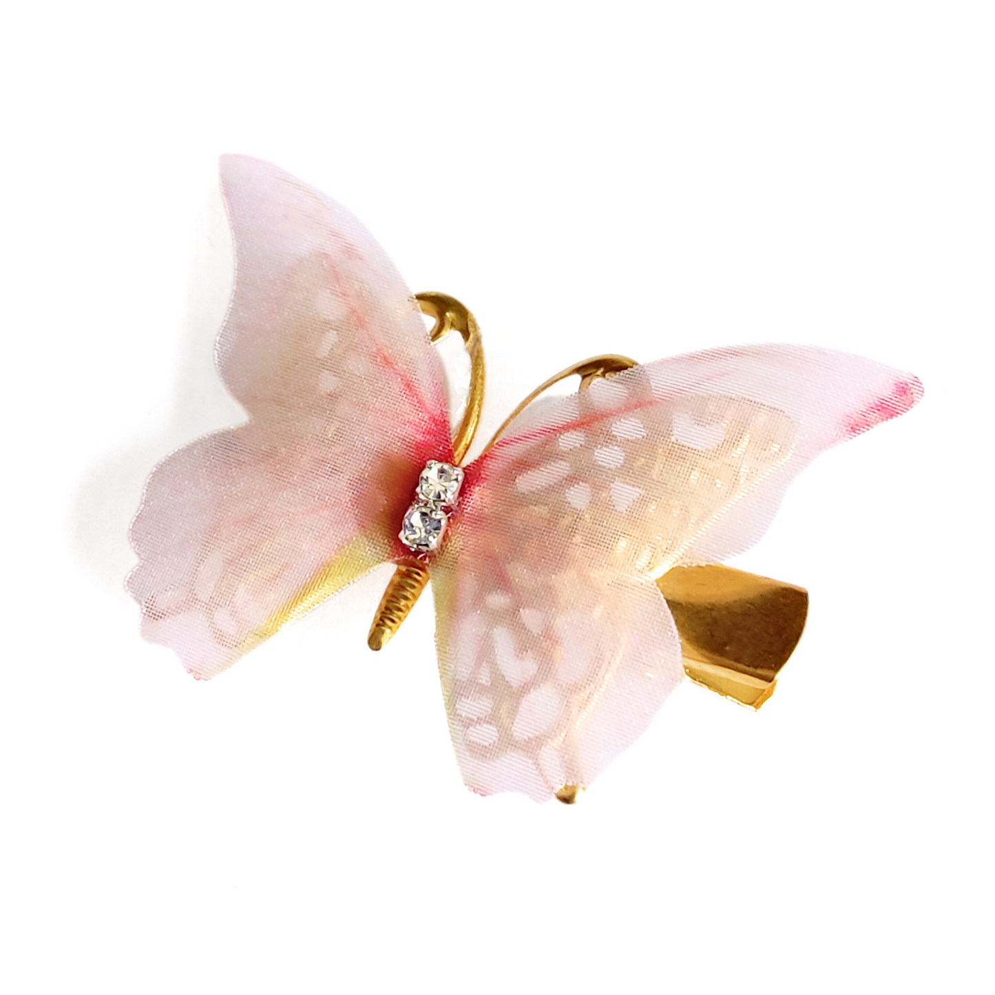 Butterfly Bliss Hairclip in Pastel Pink