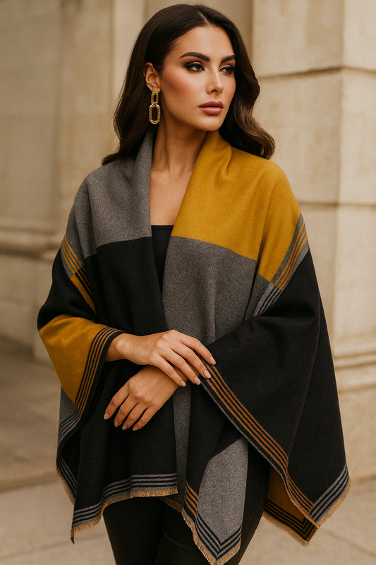 Bonnie Wrap Scarf Shawl in Yellow