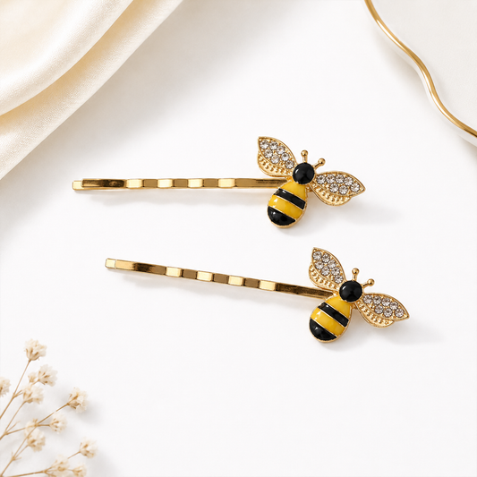 The 'Sweet Like Honey' Hair Slides in Golden
