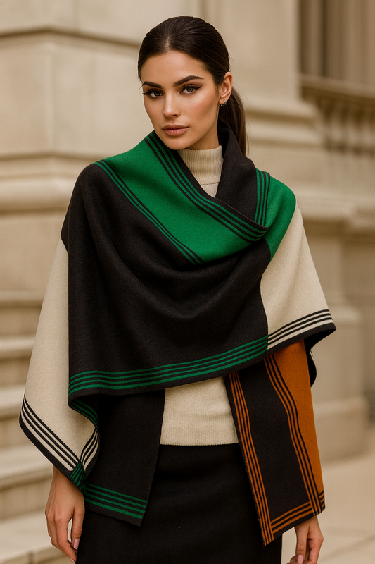 Bonnie Wrap Scarf Shawl in Green