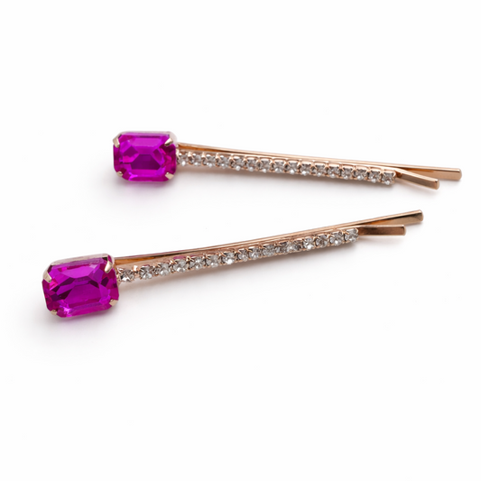 Ambika Hair Slides in Pink