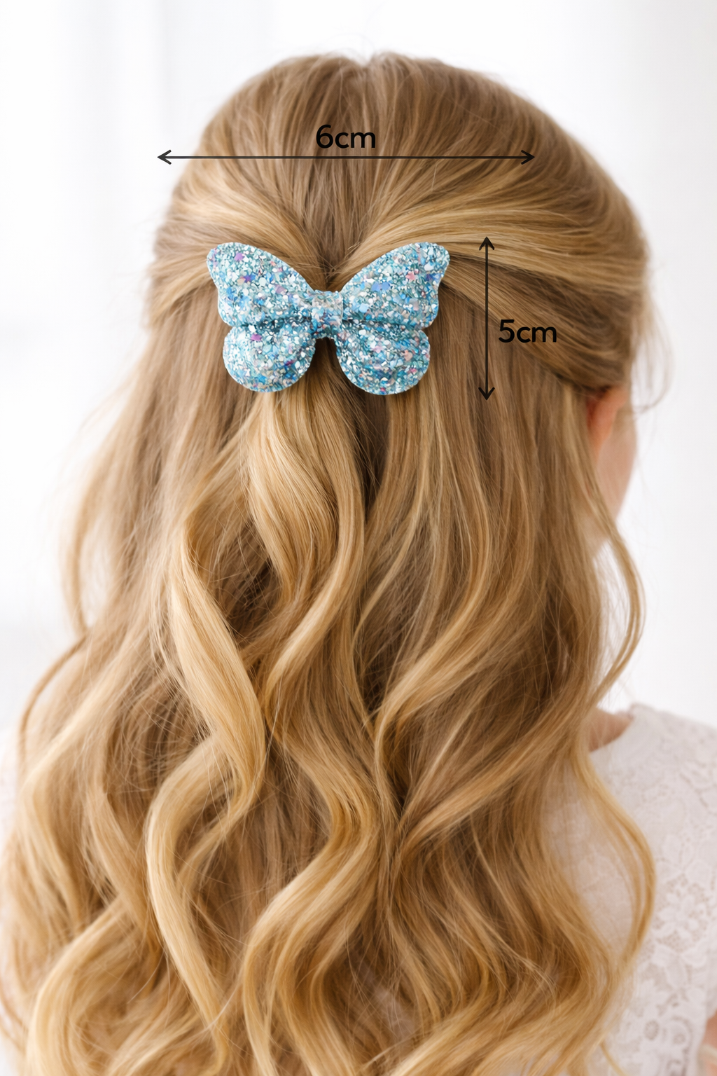 Pixie Shimmer Butterfly Bow in Frozen Sparkle